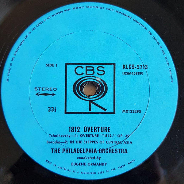 The Philadelphia Orchestra, Eugene Ormandy / Tchaikovsky*, Borodin*, Mussorgsky* : 1812 Overture (LP, Album)