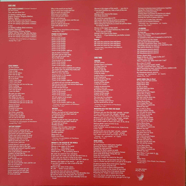 Lennon*, Plastic Ono Band* : Shaved Fish (LP, Comp)