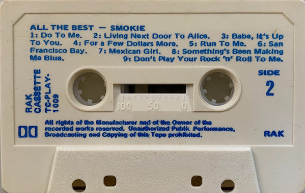 Smokie : All The Best (Cass, Comp)