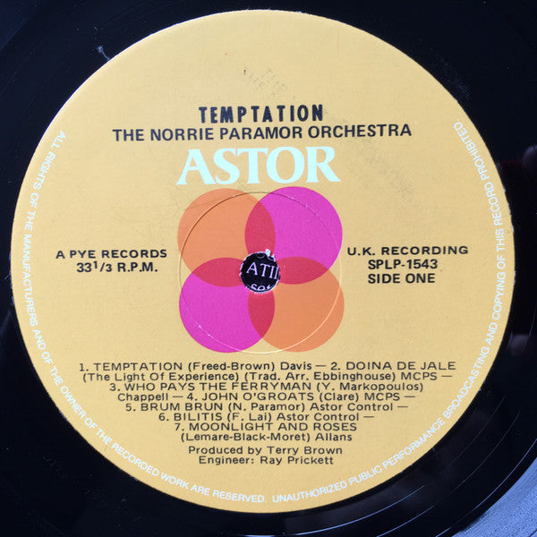 The Norrie Paramor Orchestra* : Temptation (LP, Album)