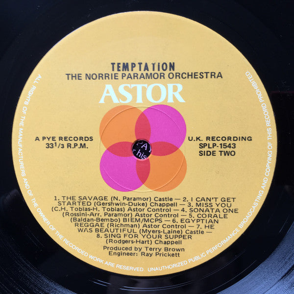 The Norrie Paramor Orchestra* : Temptation (LP, Album)