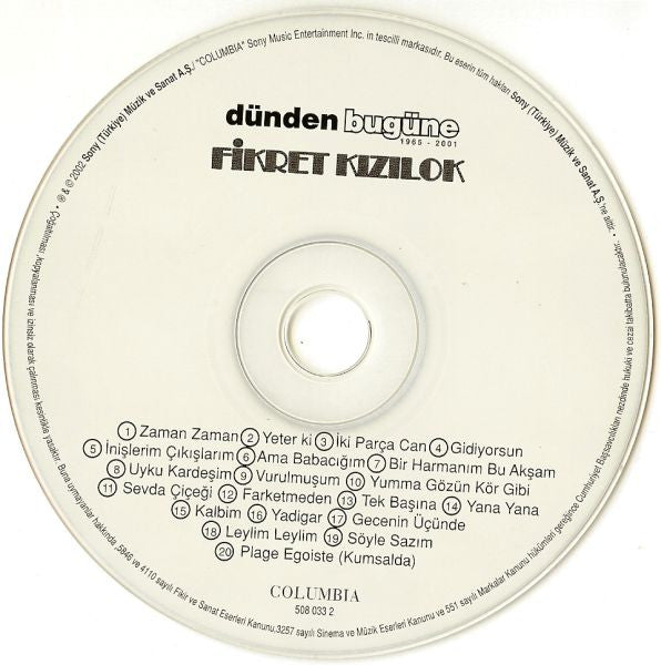 Fikret Kızılok : Dünden Bugüne (CD, Comp)