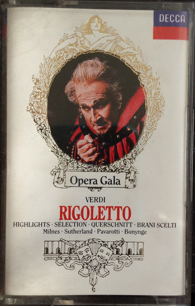 Verdi*, London Symphony Orchestra, Bonynge* : Rigoletto - Highlights (Cass, Album, RM)