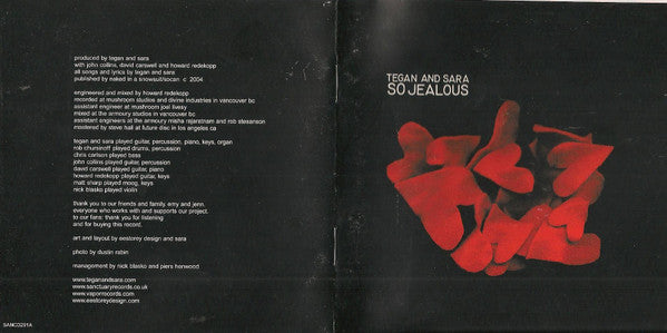 Tegan and Sara : So Jealous (CD, Album)