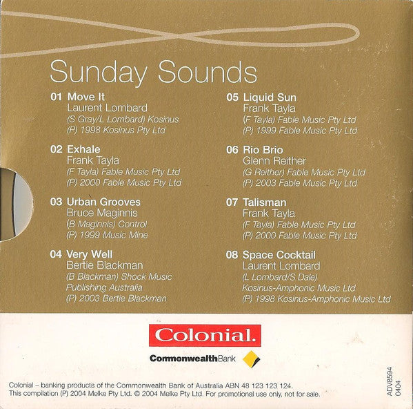 Various : Sunday Sounds (CD, Comp, Promo)