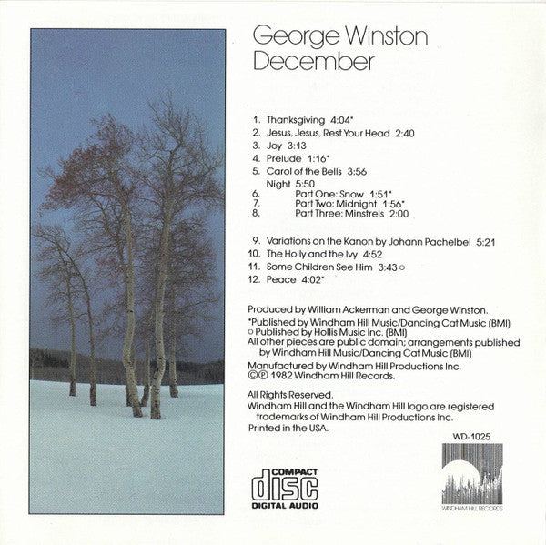 George Winston : December (CD, Album, RE)