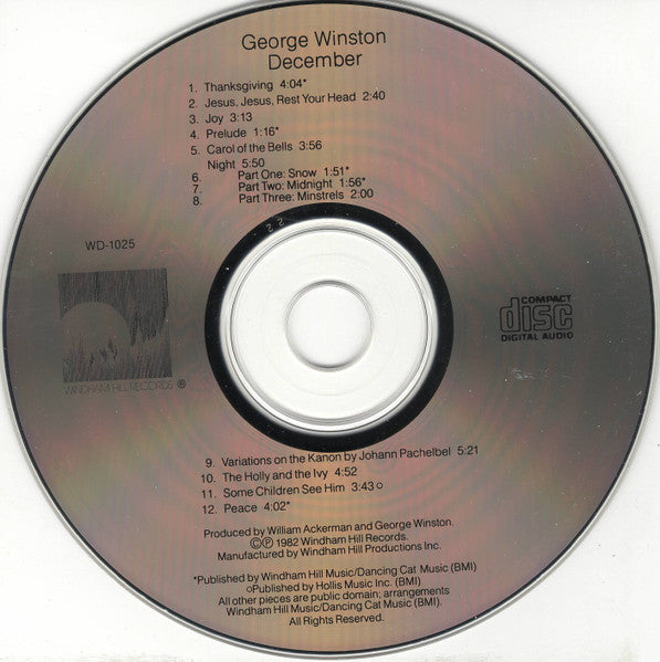 George Winston : December (CD, Album, RE)