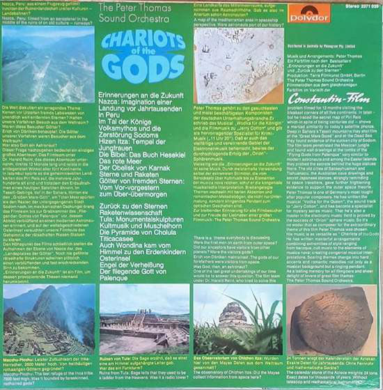 The Peter Thomas Sound Orchestra* : Chariots Of The Gods (LP, Album)