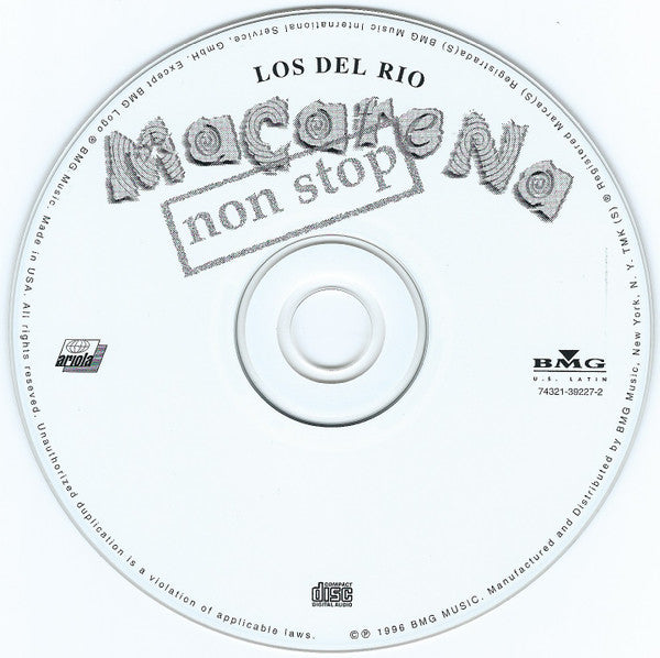Los Del Rio : Macarena (Non Stop) (CD, Single)