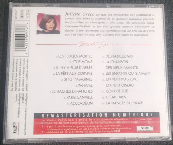 Juliette Greco* : Juliette Greco - Vol. 1 (CD, Comp, RE, RM, SBM)