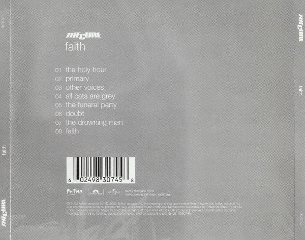 The Cure : Faith (CD, Album, RE, RM)