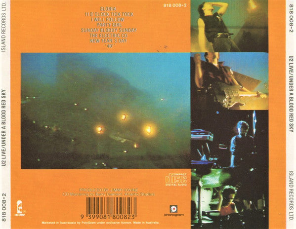 U2 : Live "Under A Blood Red Sky" (CD, Album, RE)