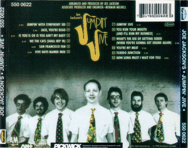 Joe Jackson : Joe Jackson's Jumpin' Jive (CD, Album, RE)
