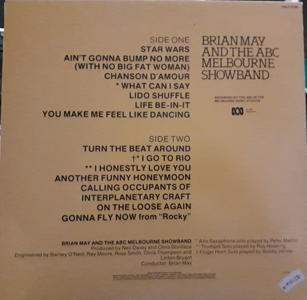 Brian May (2) And The ABC Melbourne Showband* : Brian May and the ABC Melbourne Showband (LP, Album)