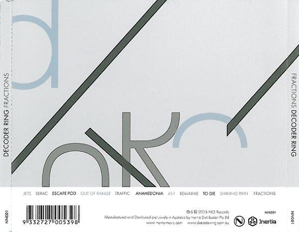 Decoder Ring : Fractions (CD, Album)