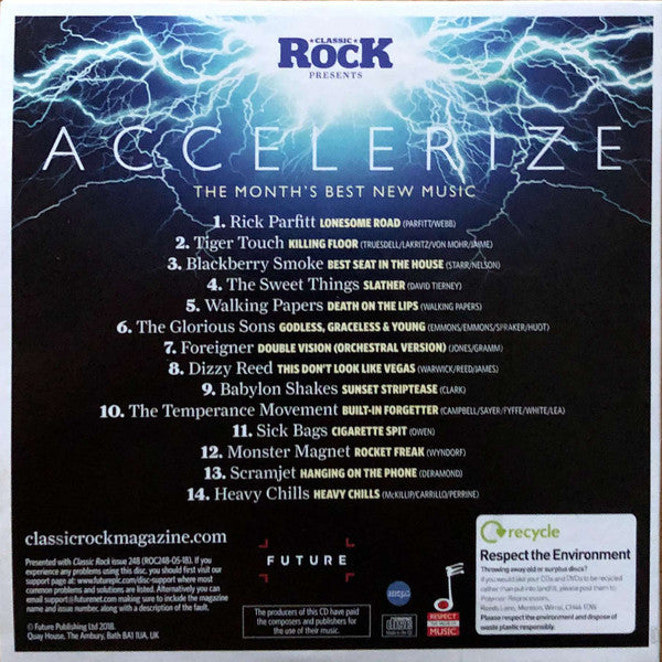 Various : Classic Rock Presents: Accelerize (CD, Comp)