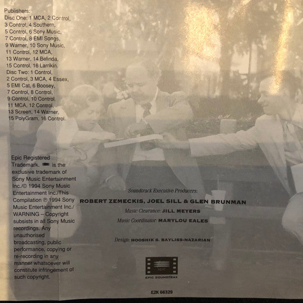 Various : Forrest Gump (The Soundtrack) (2xCD, Comp)