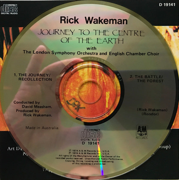 Rick Wakeman : Journey To The Centre Of The Earth (CD, Album, RE)