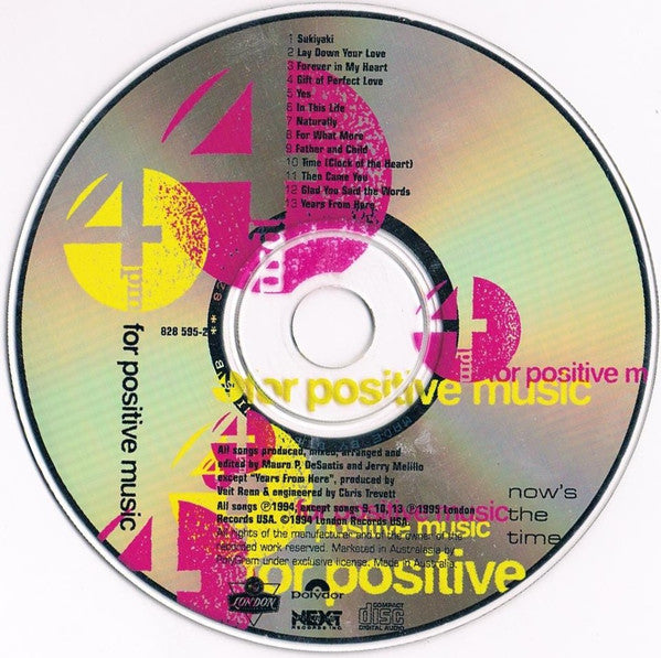 4 P.M. (For Positive Music) : Now's The Time (CD, Album, Dis)