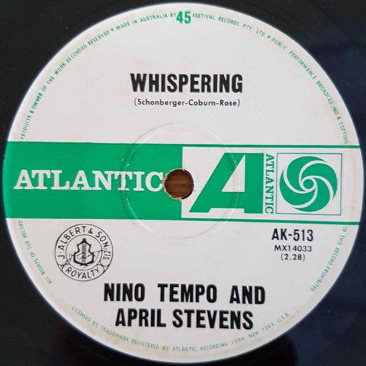Nino Tempo & April Stevens : Whispering (7", Single)