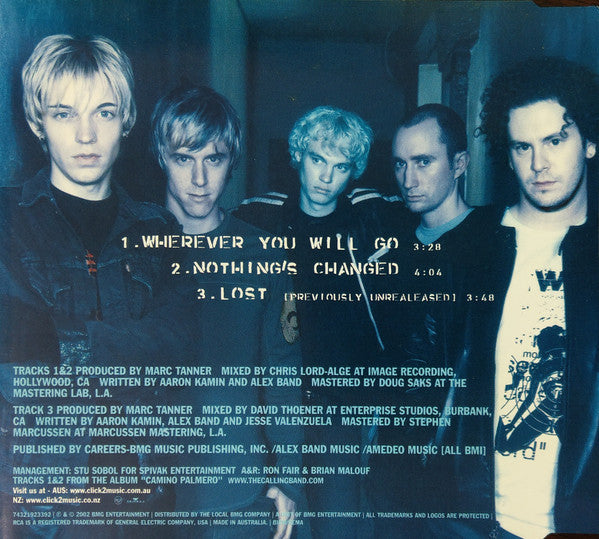 The Calling : Wherever You Will Go (CD, Single)
