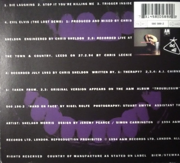 Therapy? : Die Laughing (CD, Single, Dig)