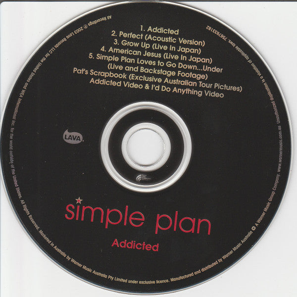 Simple Plan : Addicted (CD, Single, Enh)