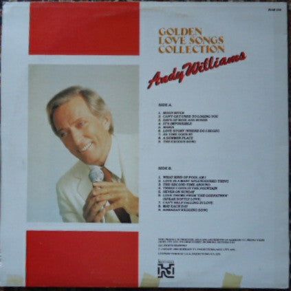 Andy Williams : Golden Love Songs Collection (LP, Comp)