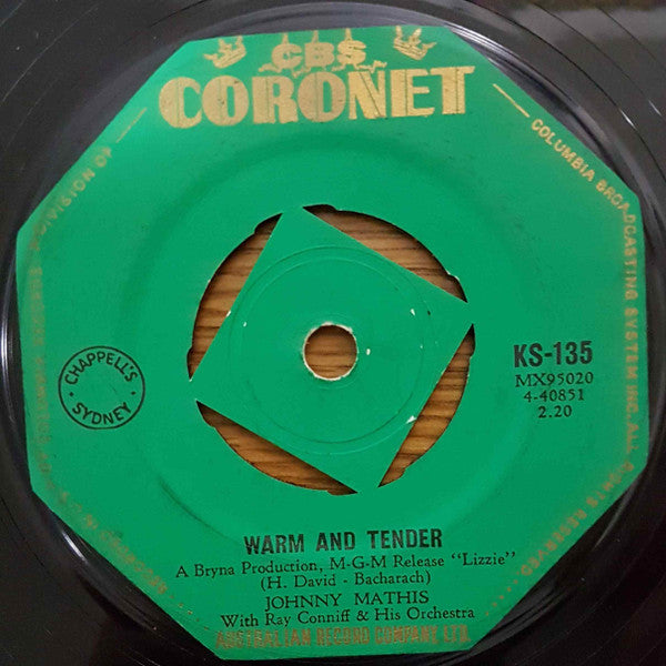 Johnny Mathis : Warm And Tender/It's Not For Me To Say (7", Single)