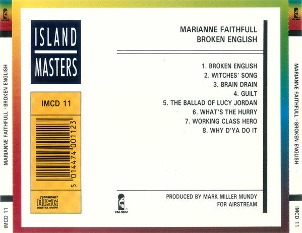 Marianne Faithfull : Broken English (CD, Album, RE)