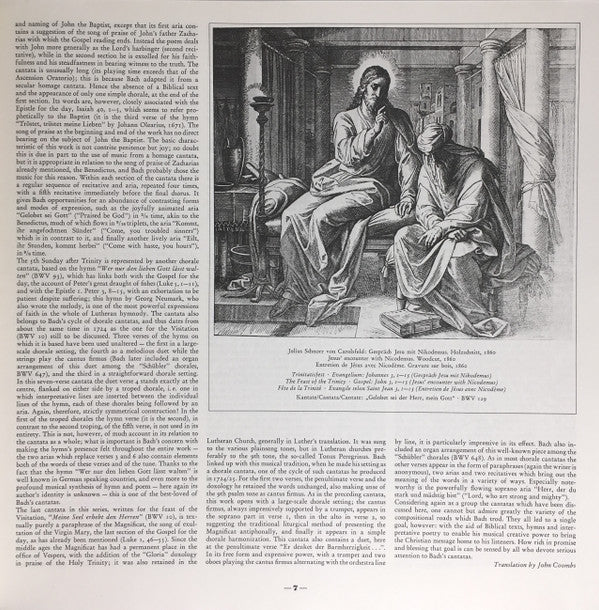 Johann Sebastian Bach, Edith Mathis, Anna Reynolds, Peter Schreier, Dietrich Fischer-Dieskau, Münchener Bach-Orchester, Münchener Bach-Chor, Karl Richter : Kantaten /  Himmelfahrt - Pfingsten - Trinitatis / Ascension Day - Whitsun - Trinity / Ascension - Pentecôte - Trinité (6xLP, RE + Box)