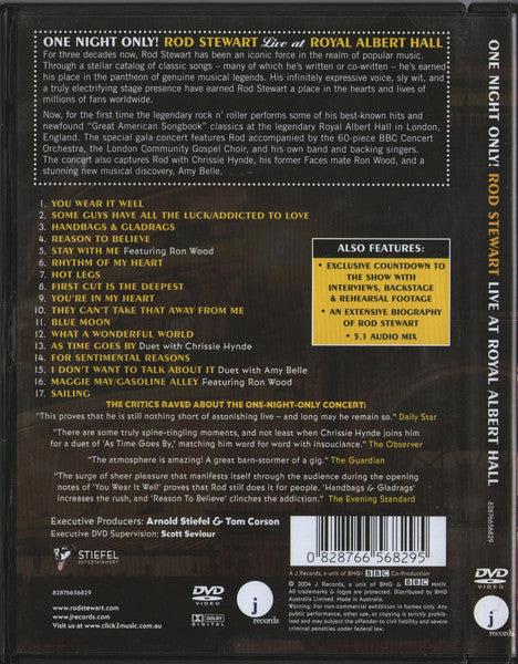 Rod Stewart : One Night Only! Rod Stewart Live At Royal Albert Hall (DVD)