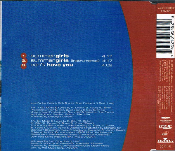 Lyte Funkie Ones : Summer Girls (CD, Maxi)