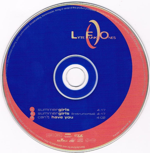 Lyte Funkie Ones : Summer Girls (CD, Maxi)