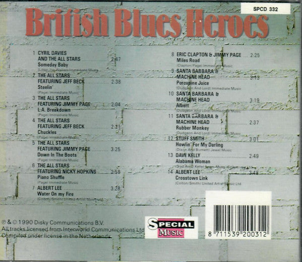 Jeff Beck And Friends... Albert Lee, Nicky Hopkins, Eric Clapton : British Blues Heroes (CD, Comp)
