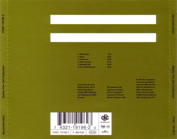 Sasha : The Qat Collection (CD, Album)