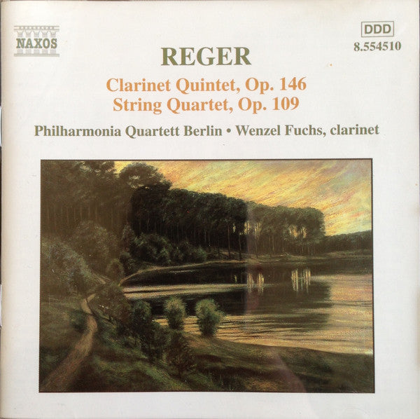 Max Reger, Wenzel Fuchs, Philharmonia Quartett Berlin : Clarinet Quintet, Op. 146 / String Quartet, Op. 109 (CD, Album)