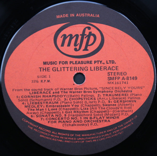 Liberace : The Glittering Liberace (LP, Comp)