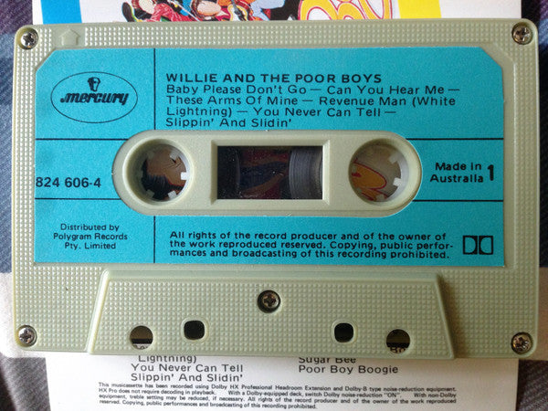 Willie And The Poor Boys : Willie And The Poor Boys (Cass, Album, Dol)