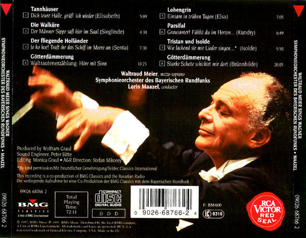 Waltraud Meier Sings Richard Wagner / Symphonie-Orchester Des Bayerischen Rundfunks / Lorin Maazel : Waltraud Meier Sings Wagner (CD)