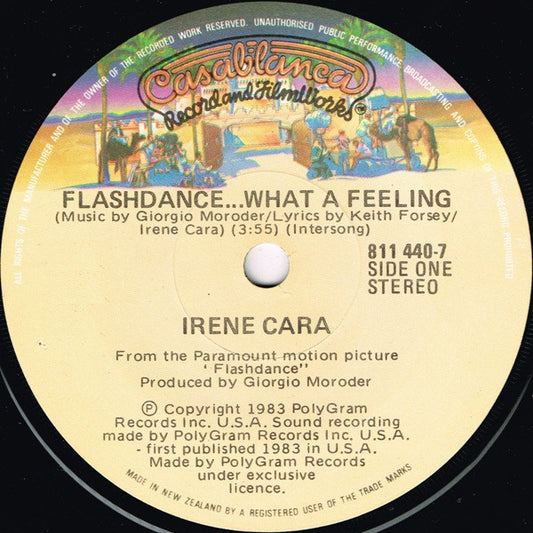 Irene Cara : Flashdance... What A Feeling (7")