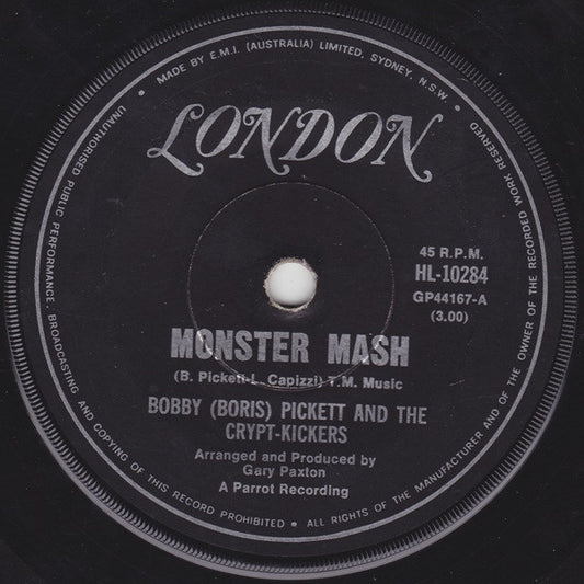 Bobby (Boris) Pickett And The Crypt-Kickers : Monster Mash (7", Single, RE)