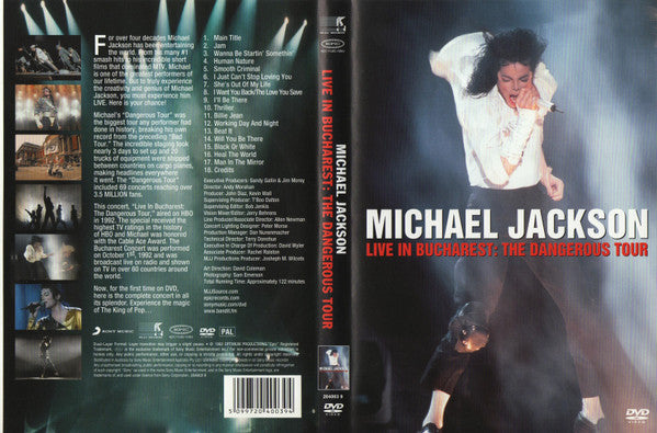 Michael Jackson : Live In Bucharest: The Dangerous Tour (DVD-V, PAL)