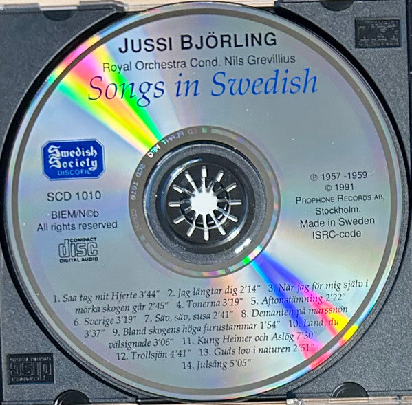 Jussi Björling : Songs In Swedish (CD, Comp)