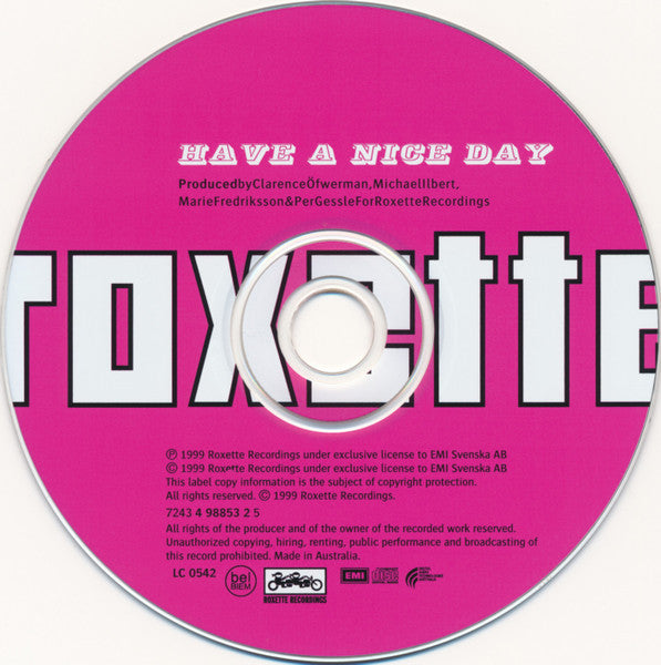 Roxette : Have A Nice Day (CD, Album)