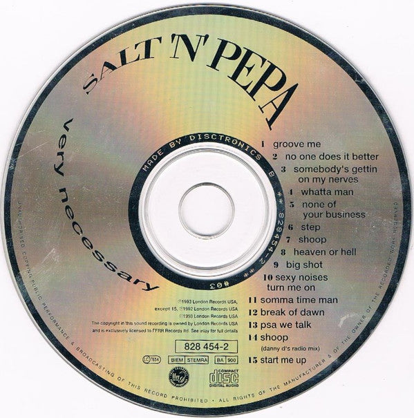Salt 'N' Pepa : Very Necessary (CD, Album)