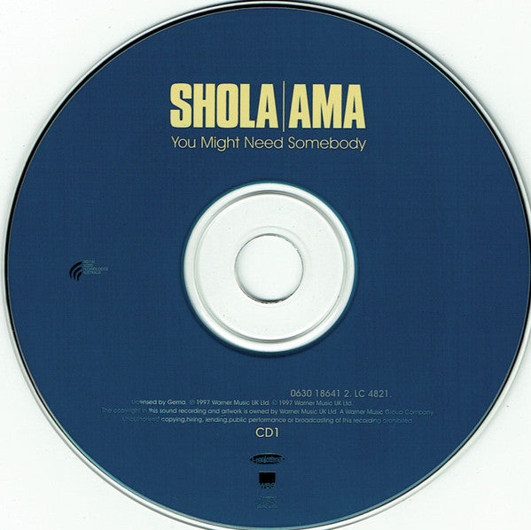 Shola Ama : You Might Need Somebody (CD, Maxi, CD1)