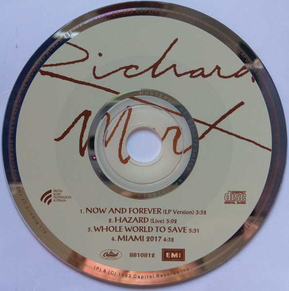 Richard Marx : Now And Forever (CD, Maxi)