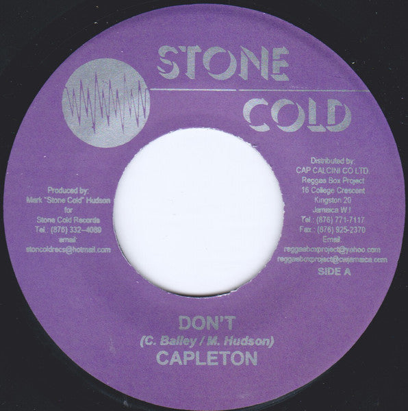 Capleton : Don't (7")