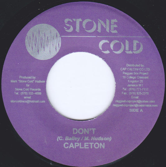Capleton : Don't (7")